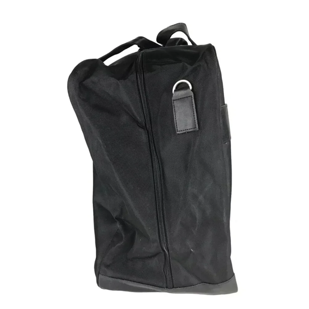 Kenneth Cole New York‎ Unisex Black Canvas Zip Around Double Handles Laptop Bag